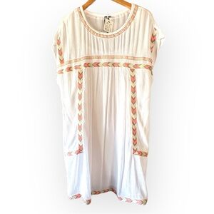 Kut From The Kloth Harmonee Dress L large optic white flowy boho
